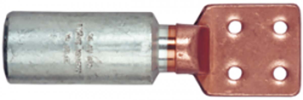 c4au240 MECATRACTION, C-AU Uninsulated Ring Terminal, M12 Stud Size 4 AWG Wire Size
