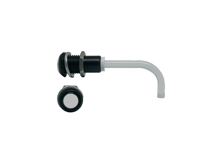 RHD-0900-3500-F9PD67PR Bivar, Panel Mount Right Angle LED Light Pipe, Diffused Round Lens