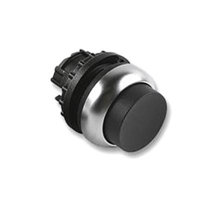 Eaton M22 Series, Black Push Button Head, Momentary, 22.5mm Cutout