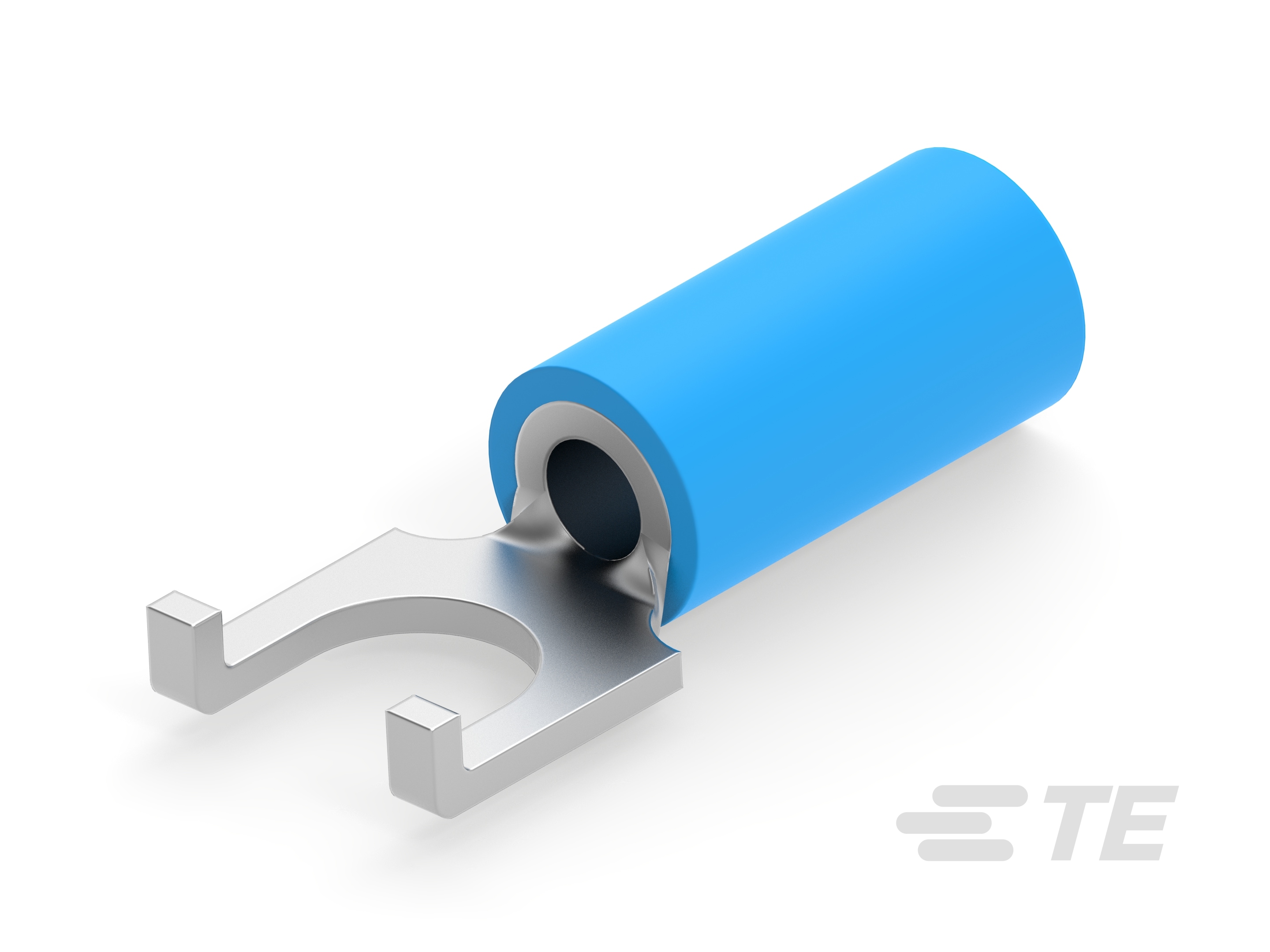 TE Connectivity SMP 0-0320863-0 Blue Insulated Spade Connector, Spade Flange Tongue Terminal