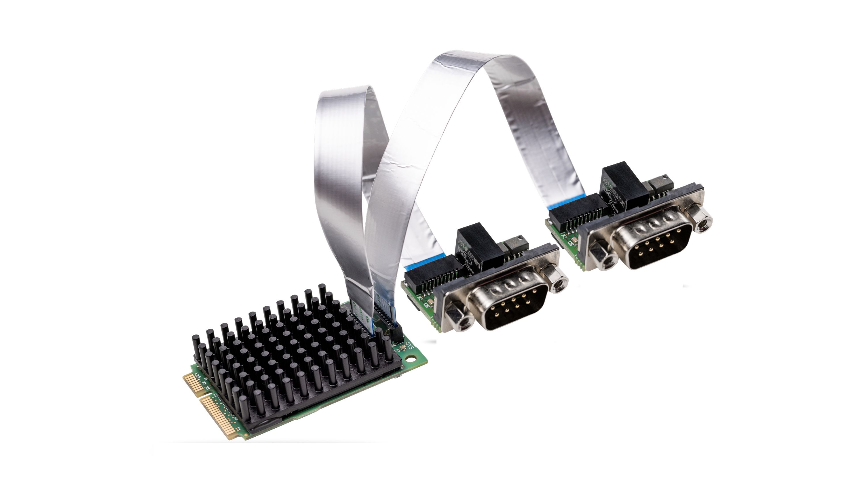 Hilscher 2 Port Mini PCI Express D-sub, 9 Pin Serial Card