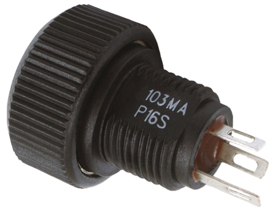 Vishay P16S 47kΩ Rotary Potentiometer 1-Gang Panel Mount, P16SNP473MAB15