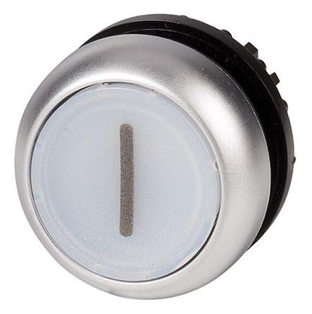 Eaton M22 Series, White Push Button, Momentary, 23mm Cutout