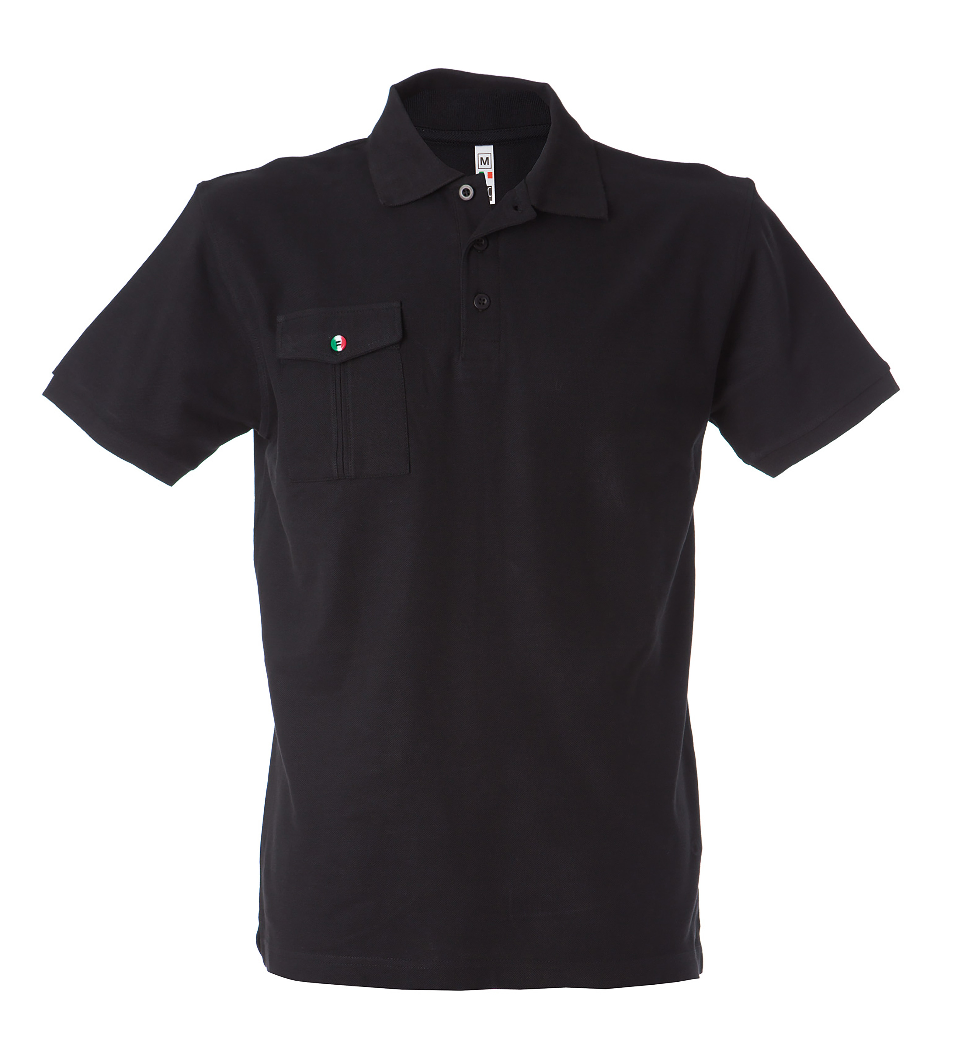 JRC 991163 Black 100% Cotton Polo Shirt, UK- S, EUR- S