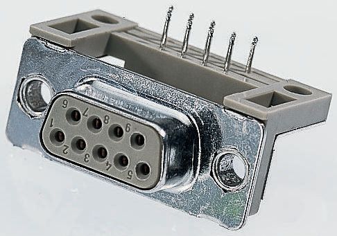 Provertha TMC 50 Way Right Angle Through Hole D-sub Connector Socket, 2.75mm Pitch, with Guide Frame