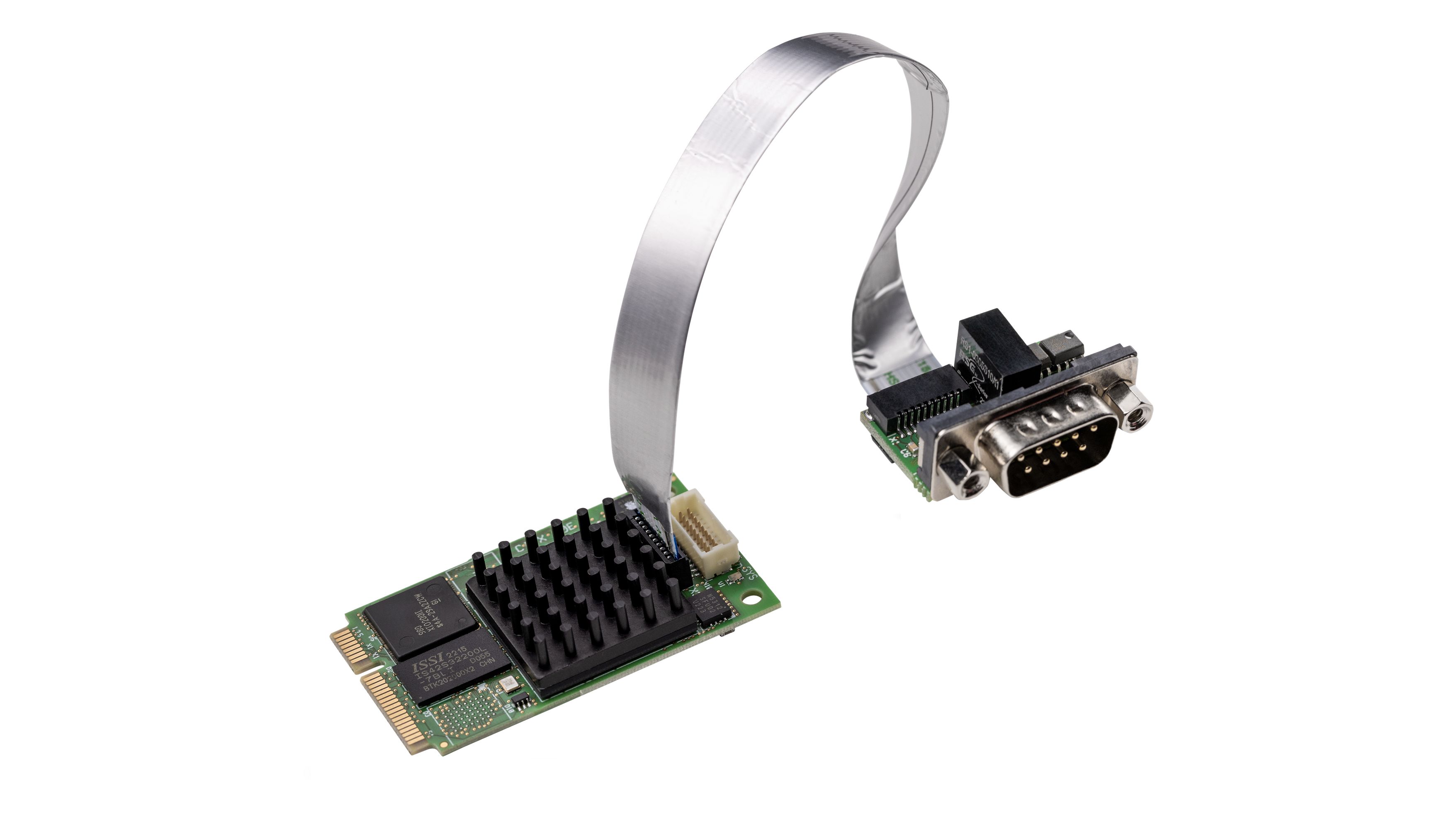 Hilscher 1 Mini PCI Express D-sub, 9 Pin Serial Card