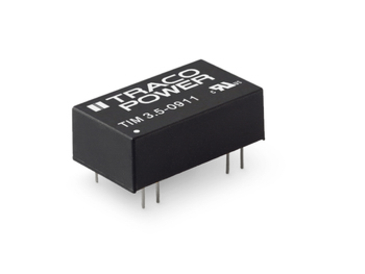 TRACOPOWER TIM 3.5 Isolated DC-DC Converter, ±15V dc/ ±117mA Output, 4.5 → 12 V dc Input, 3.5W, Through Hole
