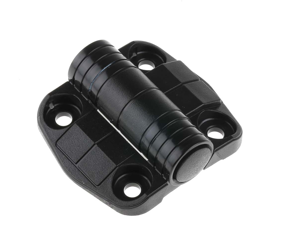 Southco Black with a Fixed Pin, Screw Fixing, 52 mm x 57 mm x 10.4 mm