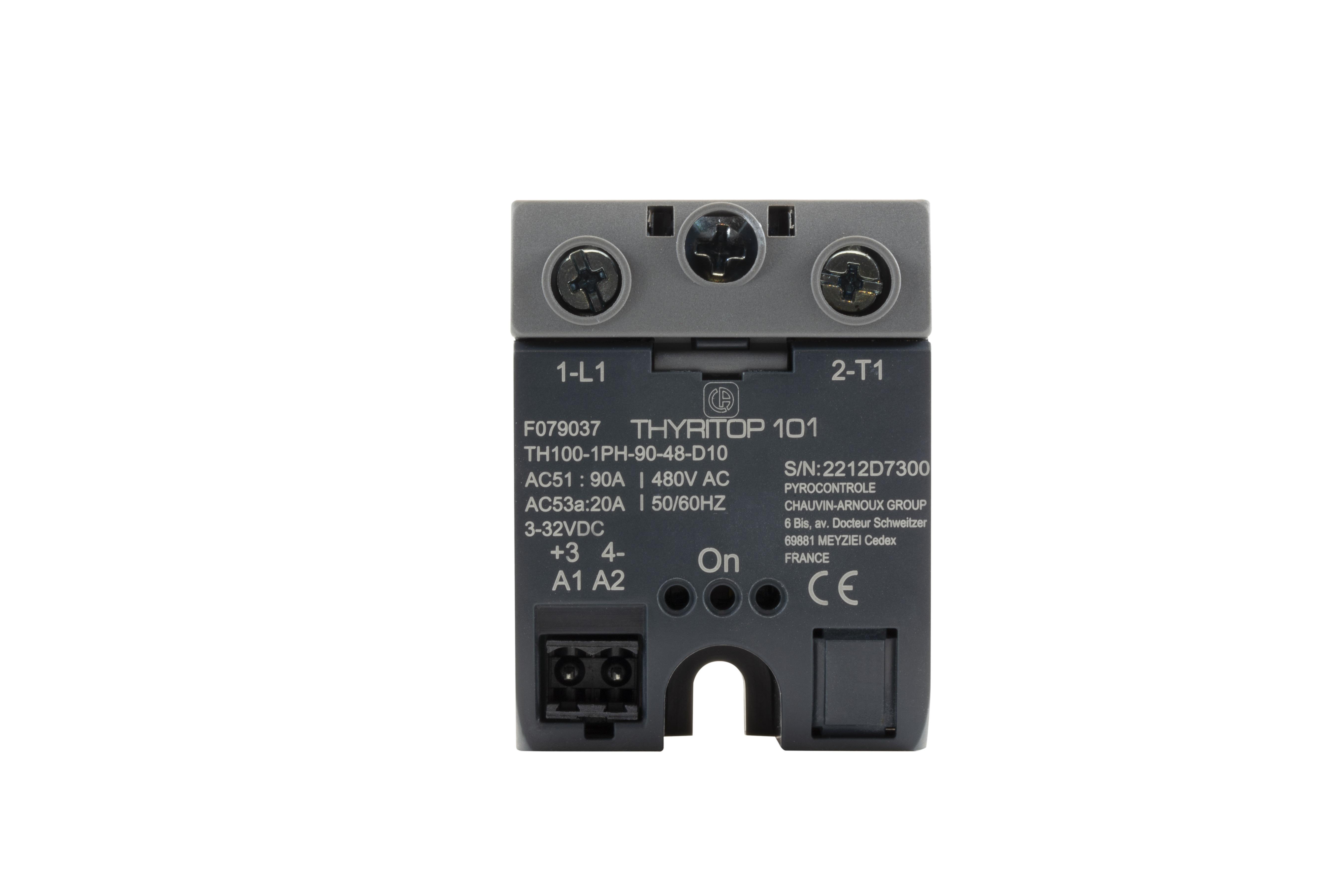 Pyro Controle 0 Series Solid State Relay, 50 A rms Load, Panel Mount, 1200 V Load