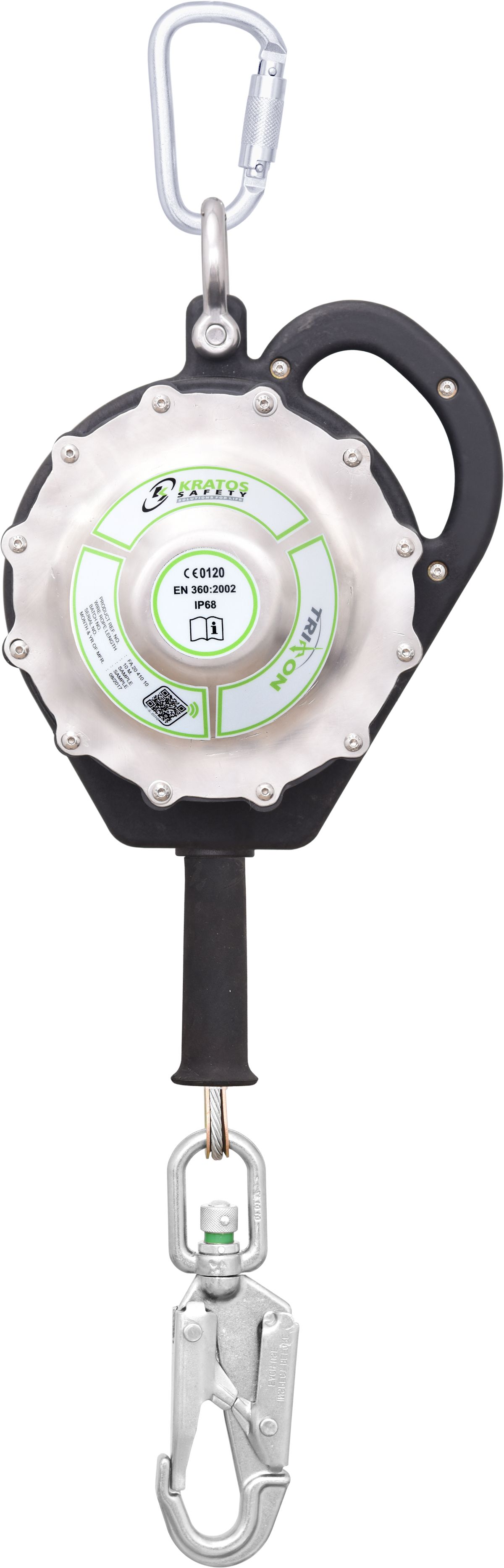 fa2041010 KRATOS SAFETY Fall Arrester Polyamide, Stainless Steel Single