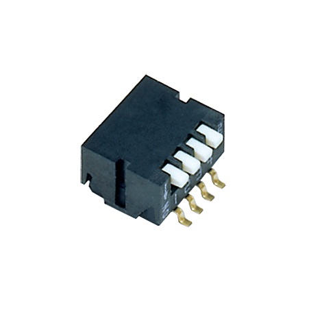 Nidec Components 4 Way PCB Piano Dip Switch 4PST, Piano Actuator