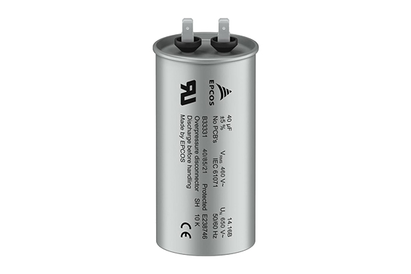 EPCOS B33331V Polypropylene Capacitor PP, 460V dc, ± 5%, 4μF, Screw Mount