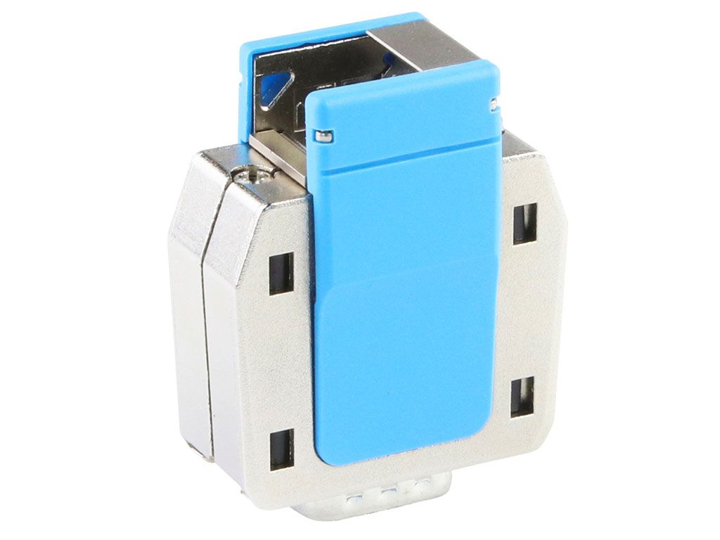 Molex 213032 Series Die Cast Zinc Angled, Straight D Sub Backshell, 3 Way, Strain Relief
