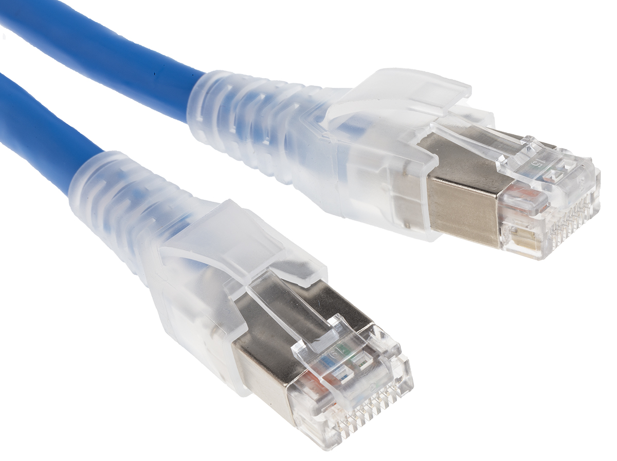Belden C6S4106003M Cat6 Ethernet Cable, 3 m, Blue, Shielded Screened Low Smoke Zero Halogen Sheath