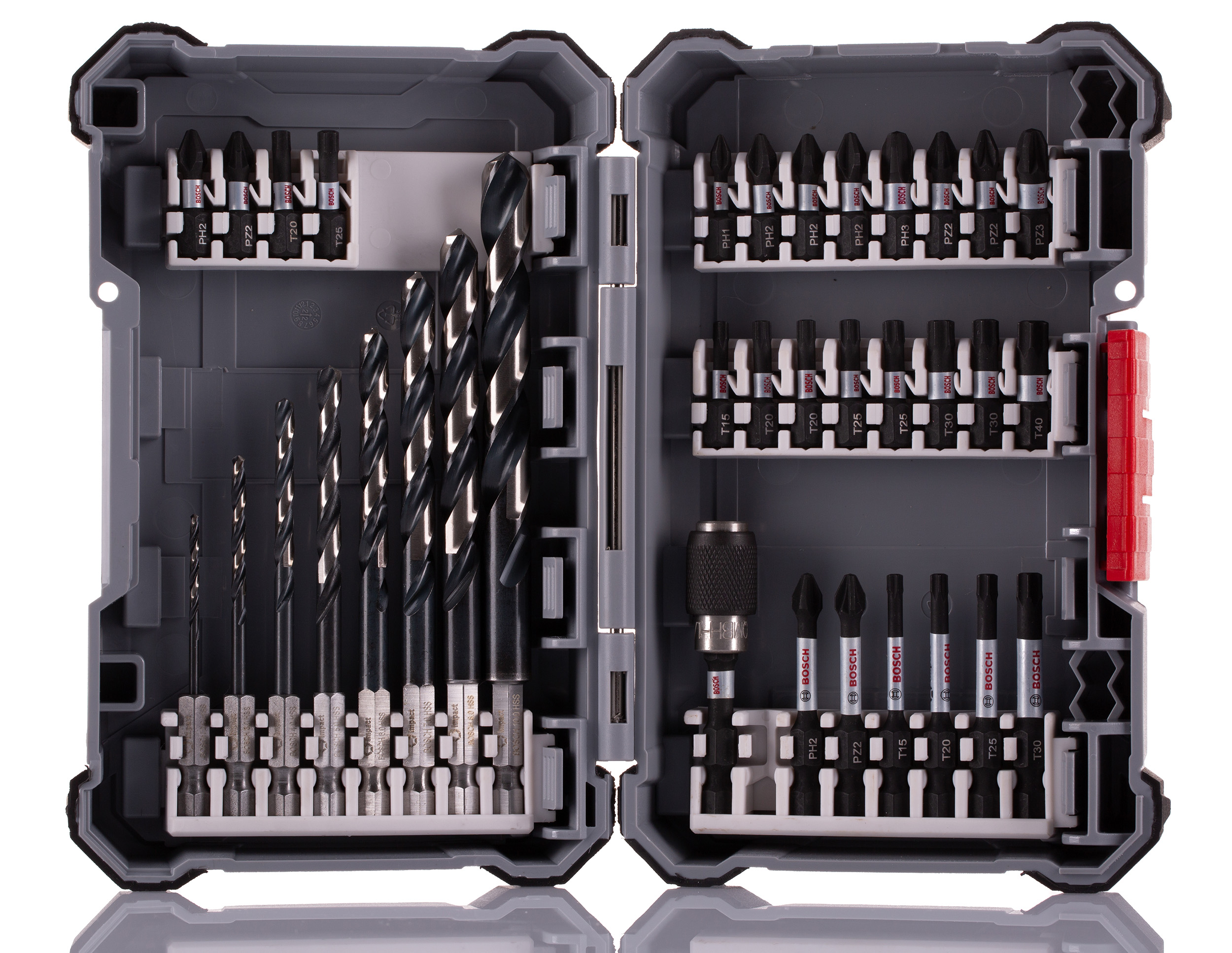 Bosch Impact Bit Set 35 Pieces, Phillips, Pozidriv, Torx