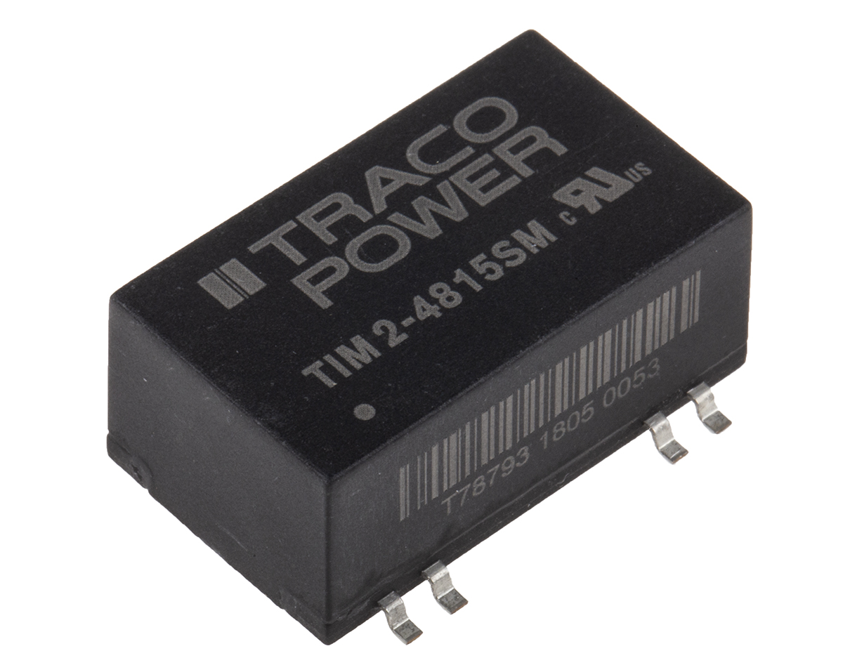 TRACOPOWER TIM 3.5 Isolated DC-DC Converter, 9V dc/ 389mA Output, 36 → 75 V dc Input, 3.5W, Surface Mount