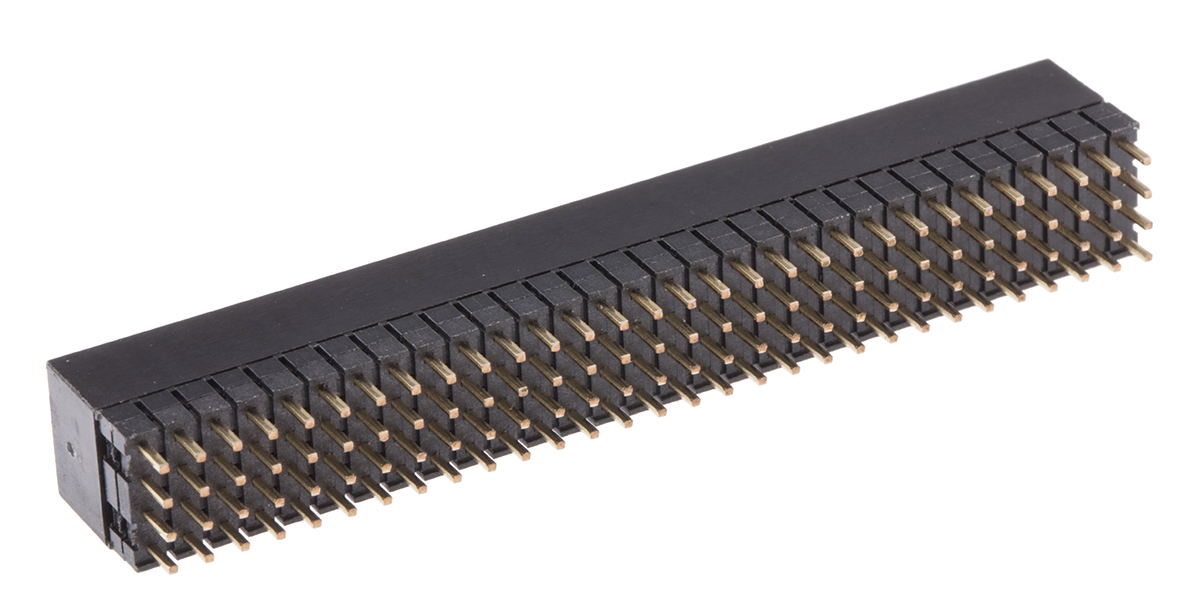 m22-6013005 HARWIN Straight Through Hole Mount PCB Socket, 120-Contact, 4-Row, 2mm Pitch, Solder Termination