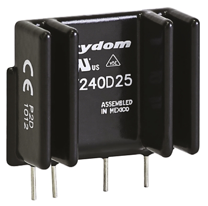 Sensata Crydom Solid State Relay, 25 A Load, PCB Mount, 280 V rms Load, 15 V dc Control