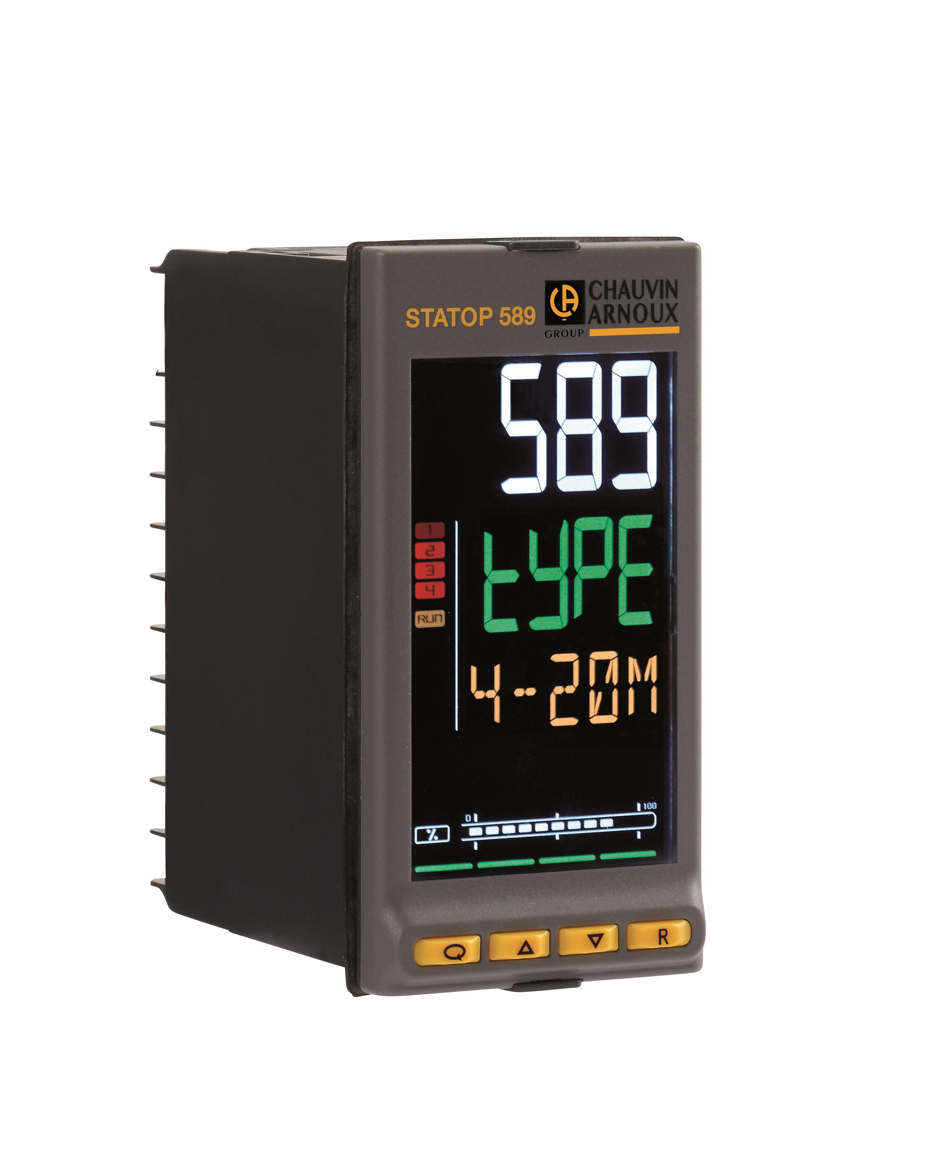 lst589c-005 Pyro Controle STATOP 500 Panel Mount PID Temperature Controller, 45mm 1 dedicated Input, 3 Output Relay, 100 →