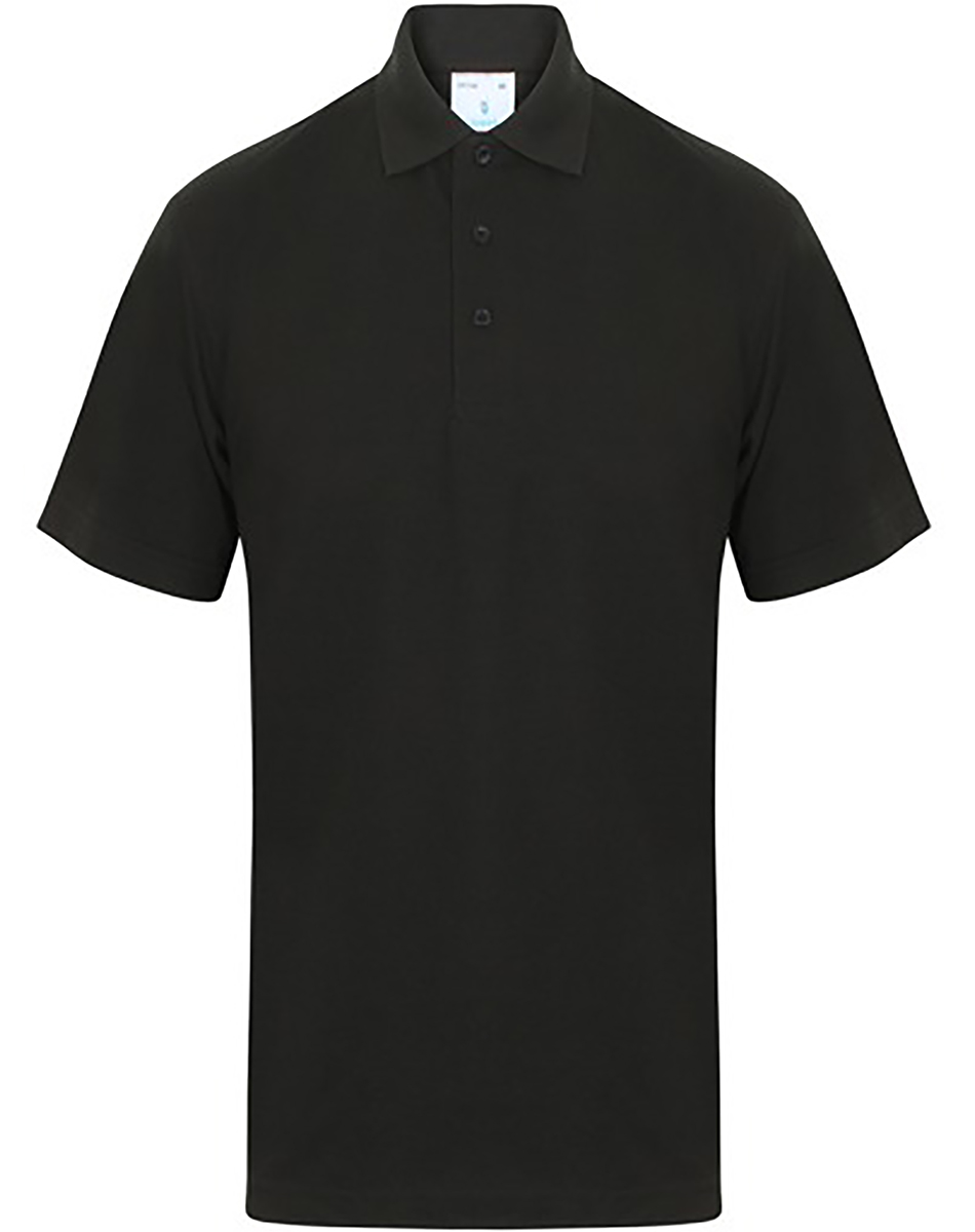RS PRO Black Cotton, Polyester Polo Shirt, UK- S, EUR- S