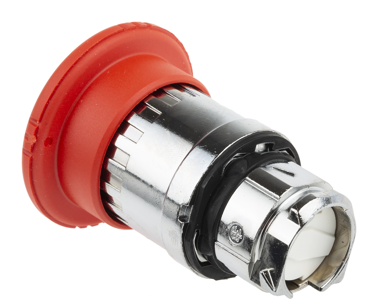 zb4bs844 Schneider Electric ZB4BS844, Red Illuminated Plastic Push Button Switch, Panel Mount