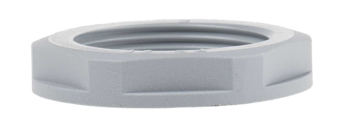53019050 Lapp Grey Fibreglass Reinforced Polyamide Cable Gland Locknut, PG21 Thread, IP68