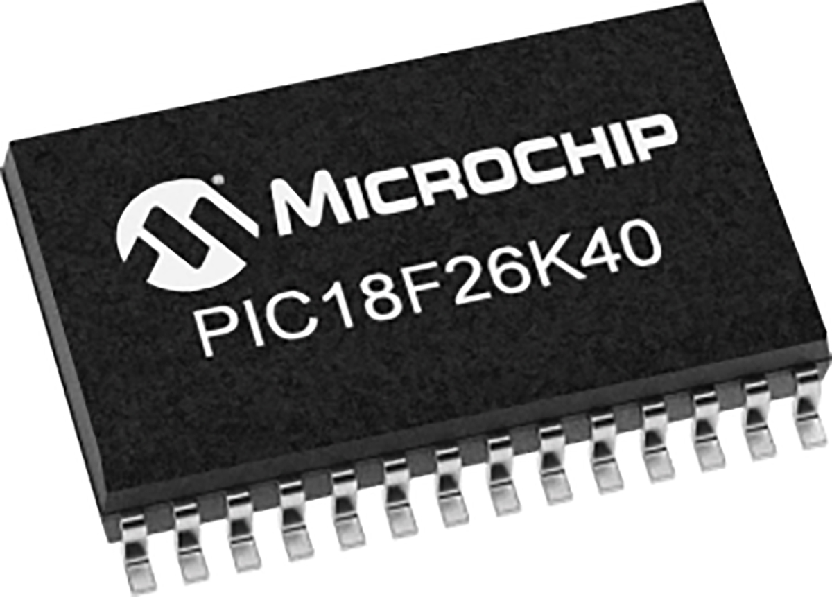 Microchip, 8 bit PIC, PIC18F26K40 Microcontroller, 64 MHz, 64kB FLASH, 28-Pin SSOP