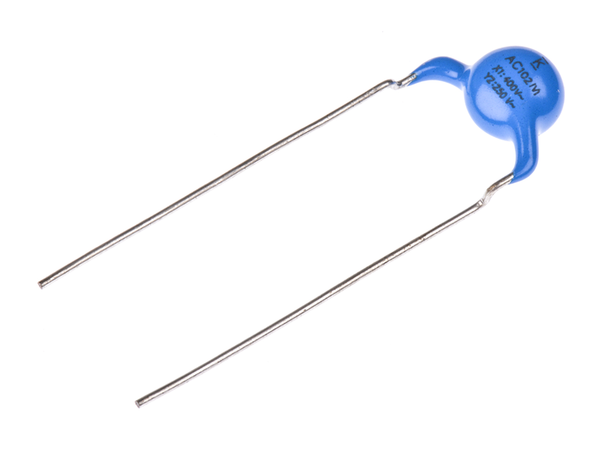 KEMET Single Layer Ceramic Capacitor 1 nF 250V ac ±20 % Y5U Dielectric, C900, Through Hole 125 °C Max Op. Temp.