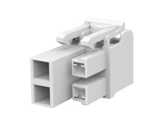 TE Connectivity Power Double Lock Series Cable PCB Header, 4 Contact(s), 6.6 mm Pitch, 2 Row
