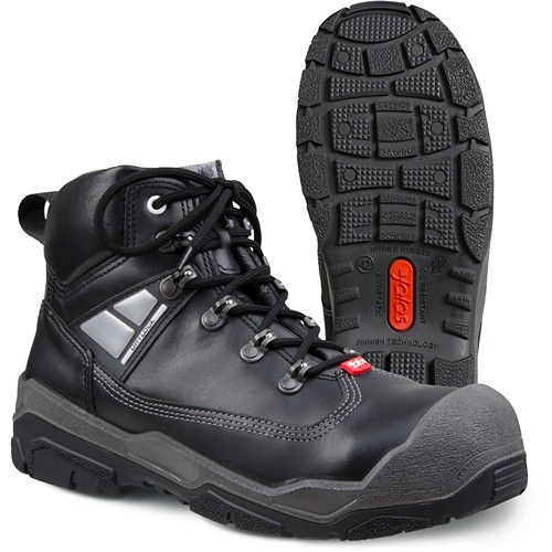 Jalas 1818 Unisex Black, Grey, Red Aluminium Toe Capped Safety Shoes, UK 5, EU 38
