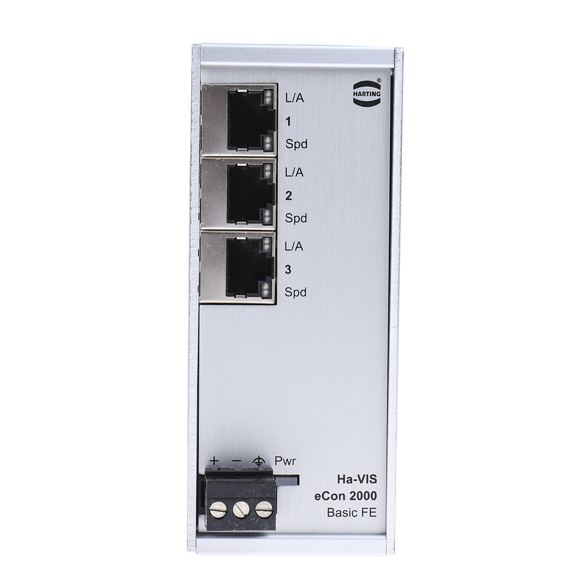 24020030010 HARTING DIN Rail Mount Industrial Ethernet Switch, 3 RJ45 Ports, 10/100Mbit/s Transmission, 24V dc