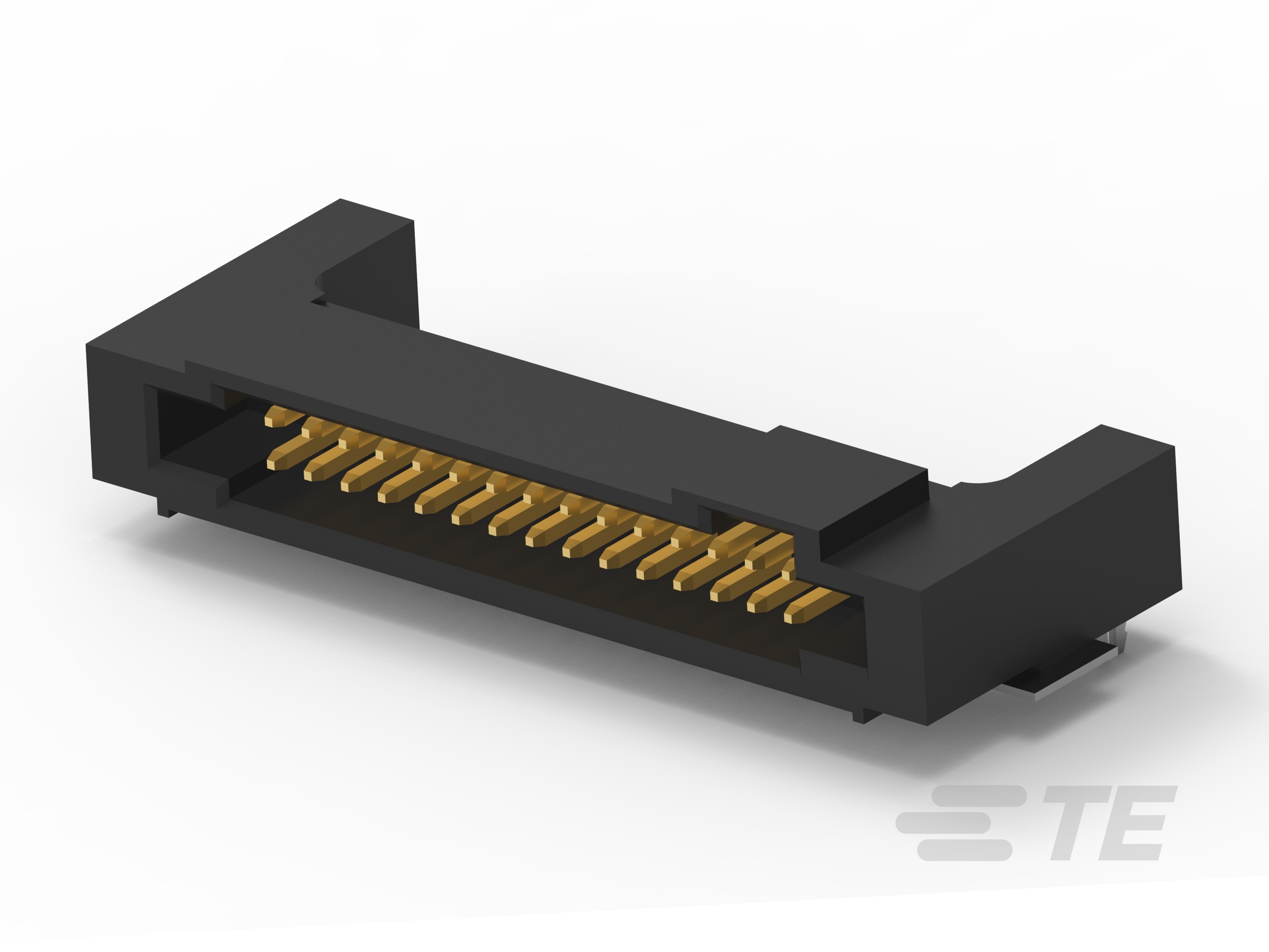 TE Connectivity AMPMODU 50/50 Grid Series Right Angle Surface PCB Header, 90 Contact(s), 1.27 mm Pitch, 2 Row, Shrouded