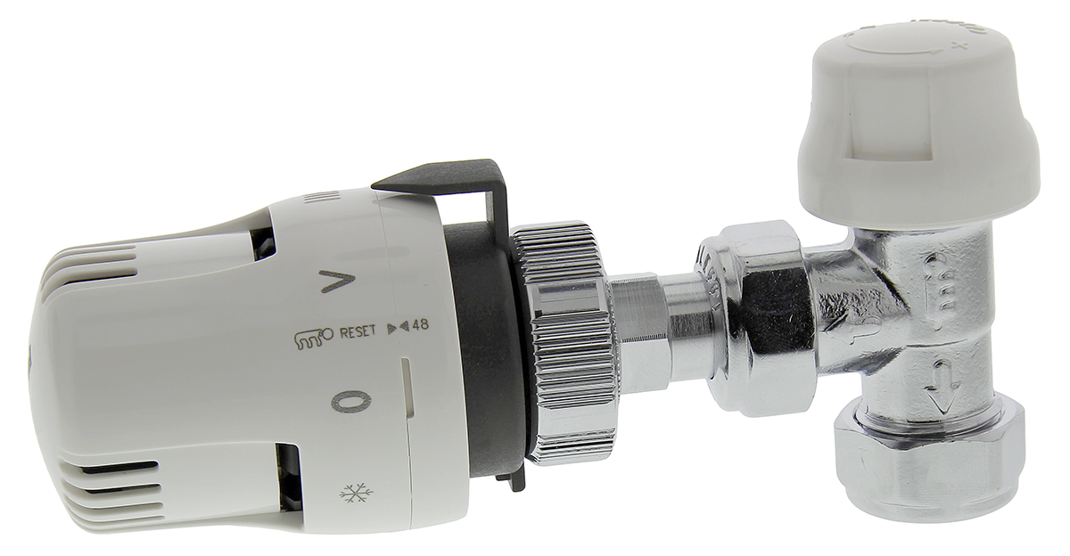 ca-200415r Altecnic Brass 1/2 in to 1/2 in Thermostatic Radiator Valve