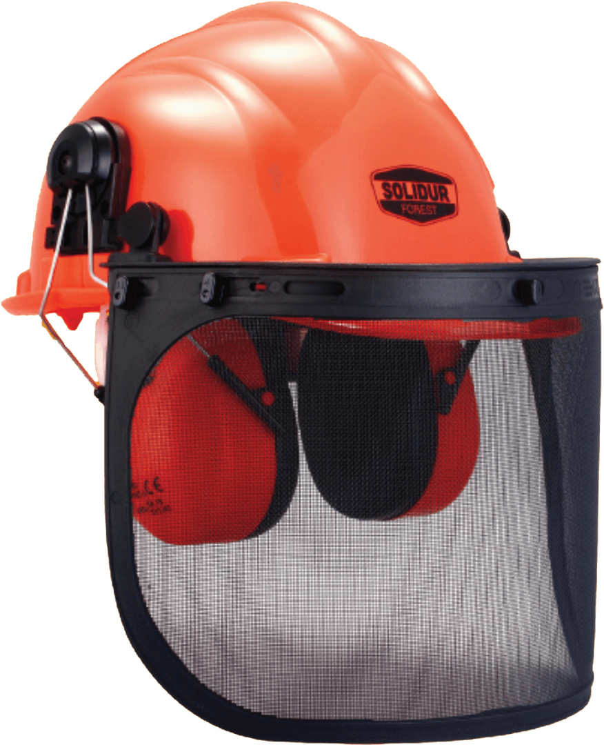 Solidur CA Orange Helmet Ventilated Adjustable