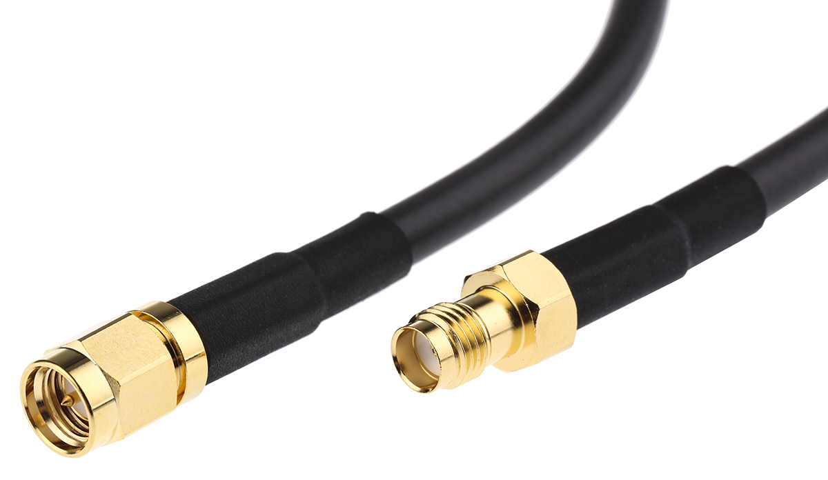 Mobilemark CA12/195 Series Coaxial Cable Female SMA to Male SMA, 300 mm 50 Ω