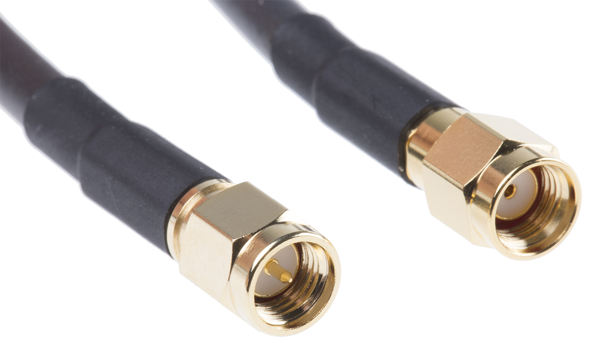 Mobilemark 50 Ω Coaxial Cable, 3 m Black
