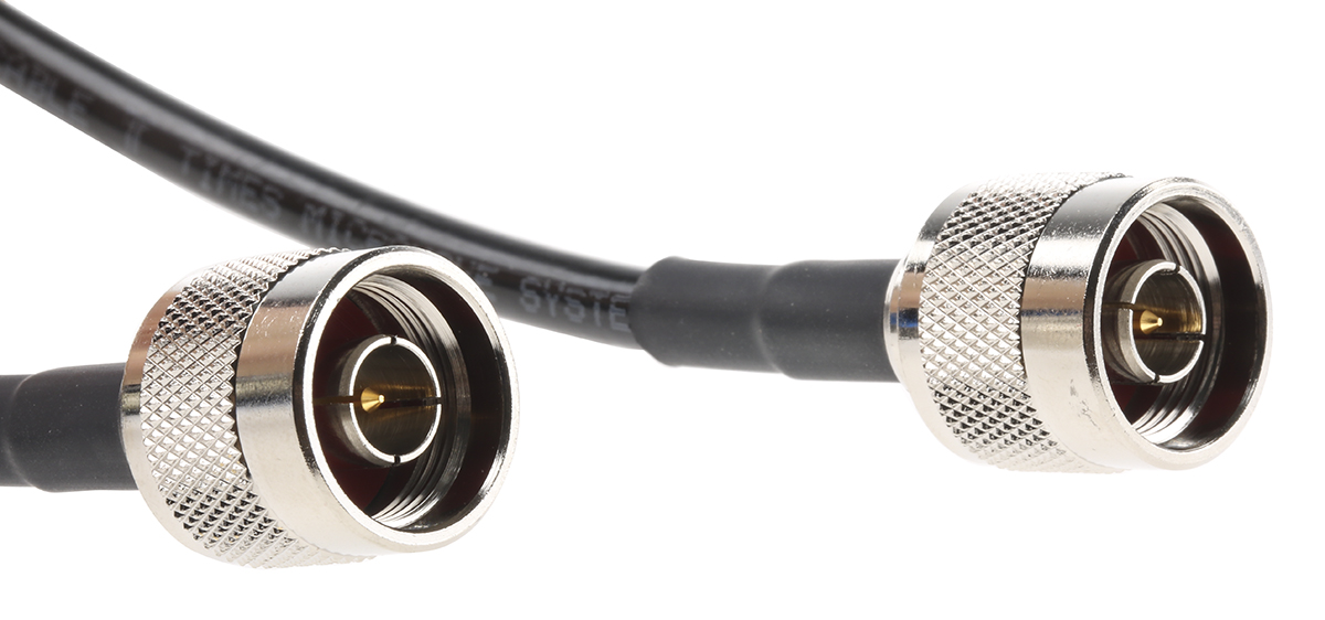 Mobilemark 50 Ω Coaxial Cable, 3 m Black