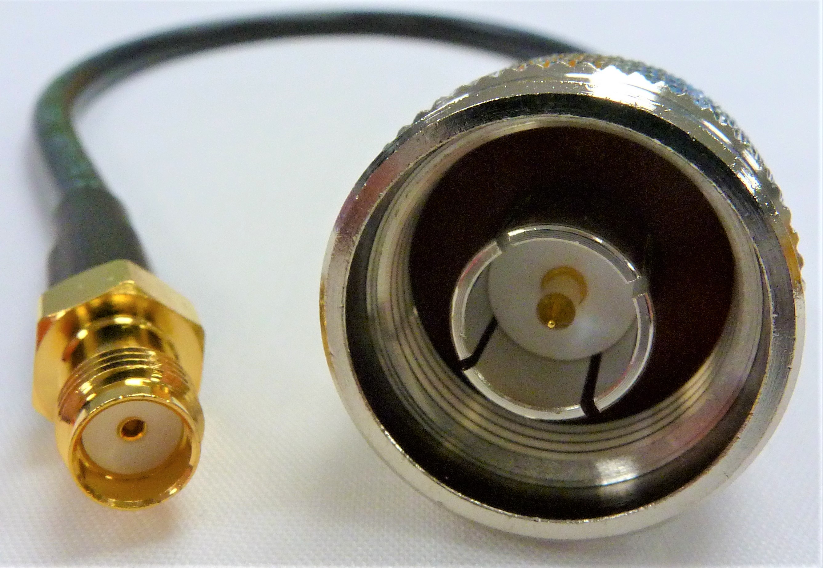 Mobilemark CA39/195 Series Coaxial Cable Female SMA to Male N Type, 1 m 50 Ω