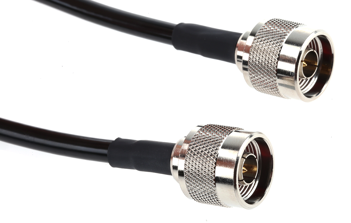 Mobilemark 50 Ω Coaxial Cable, 1 m Black