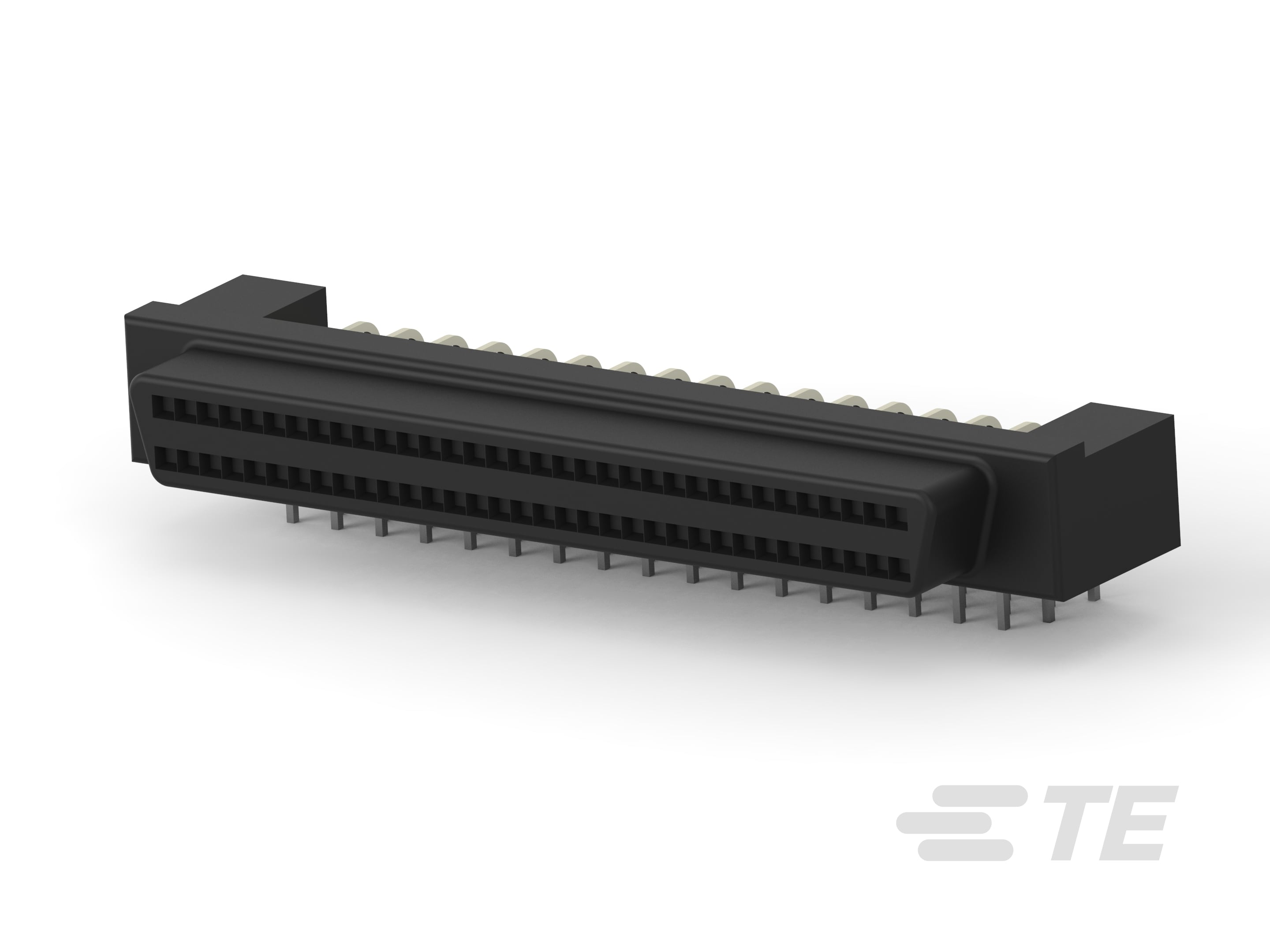 TE Connectivity AMPLIMITE 68 Way Right Angle Board Mount D-sub Connector Receptacle, 2.77mm Pitch, with Retention