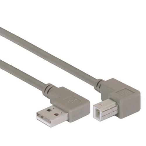 L-Com USB Cable, Male USB to Male, USB 2.0 USB, Grey, 500 mm