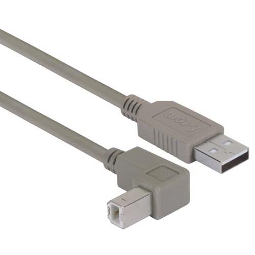 L-Com USB Cable, Male USB to Male, USB 2.0 USB, Grey, 500 mm