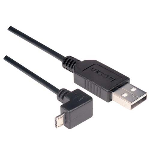 L-Com USB Cable, Male USB to Male, USB 2.0 USB, Black, 2 m