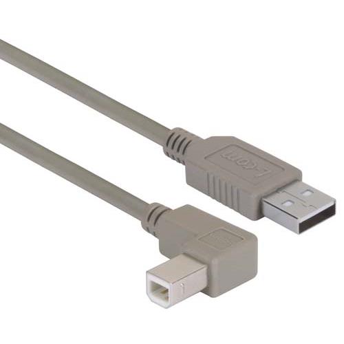 L-Com USB Cable, Male USB to Male, USB 2.0, Grey, 300 mm