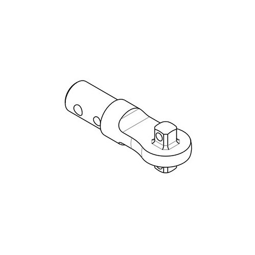 SAM Square Screwdriver Bit, 12 mm Tip, 3/8 in Drive, Round Drive, 54 mm Overall