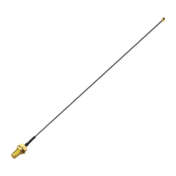 Taoglas IPEX MHF, SMA Series, 200 mm, 1.37 Coax Coaxial Coaxial Cable, Black, Unterminated