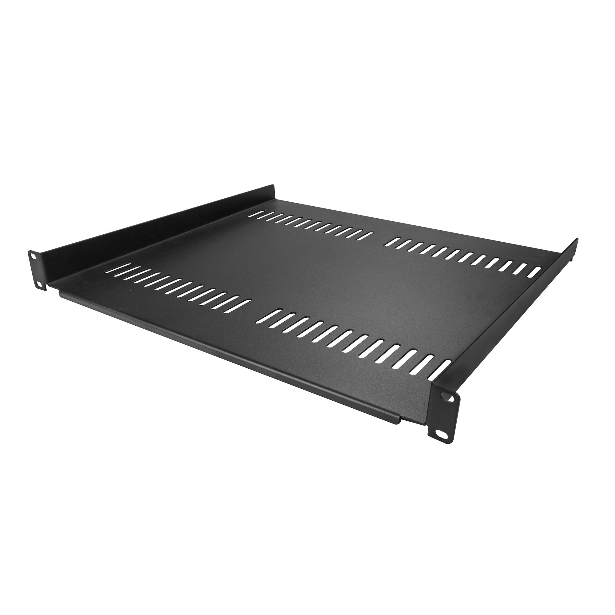 StarTech.com CABSHELF Series Black Shelf, 1 U, 20kg Load, 483mm x 400 mm