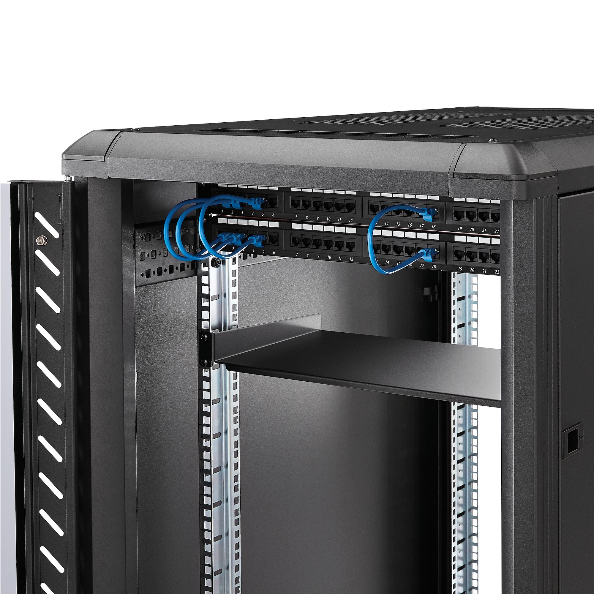 cabshelf1u10 StarTech.com Black Shelf, 1 U, 20kg Load, 44cm x 250 mm