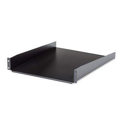 StarTech.com Black Shelf, 2 U, 23kg Load, 465mm x 558 mm
