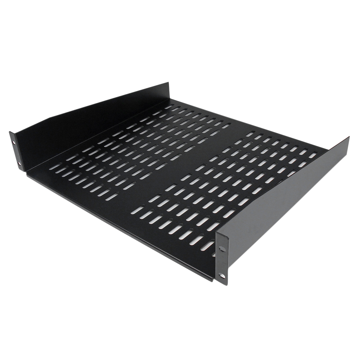 StarTech.com Black Shelf, 2 U, 23kg Load, 19in x 483 mm